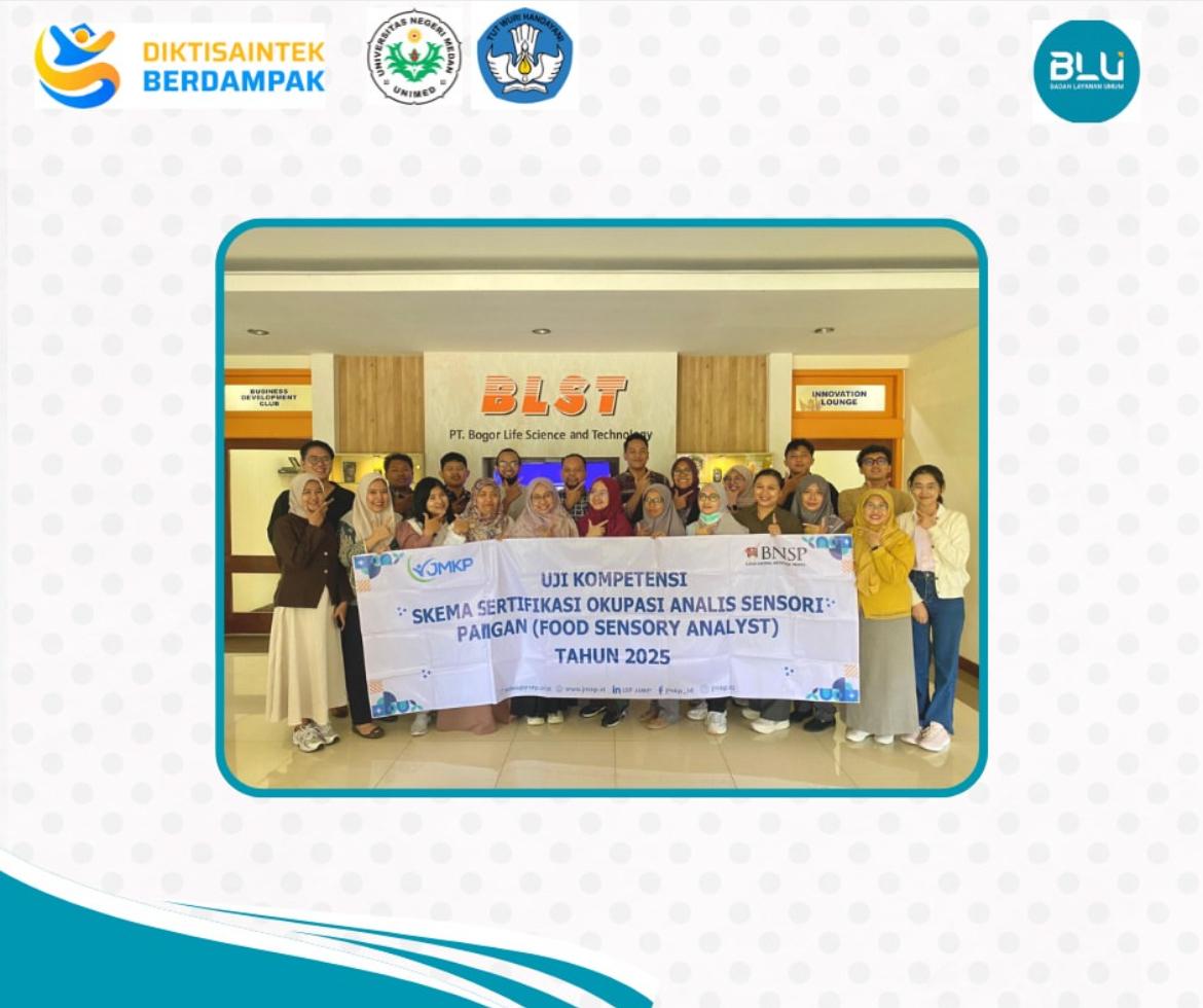 Dosen Gizi Unimed Ikuti Uji Kompetensi Skema Sertifikasi Okupasi Analisis Sensori Pangan
