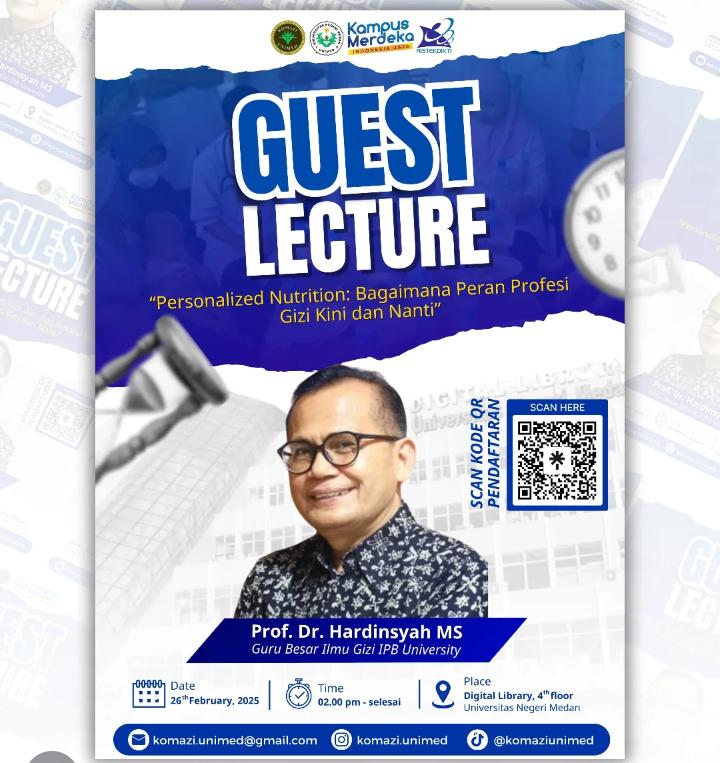 Prodi Gizi Unimed Selenggarakan Kuliah Tamu Bertema Personalized Nutrition